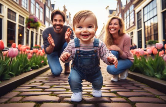 baby leert net lopen